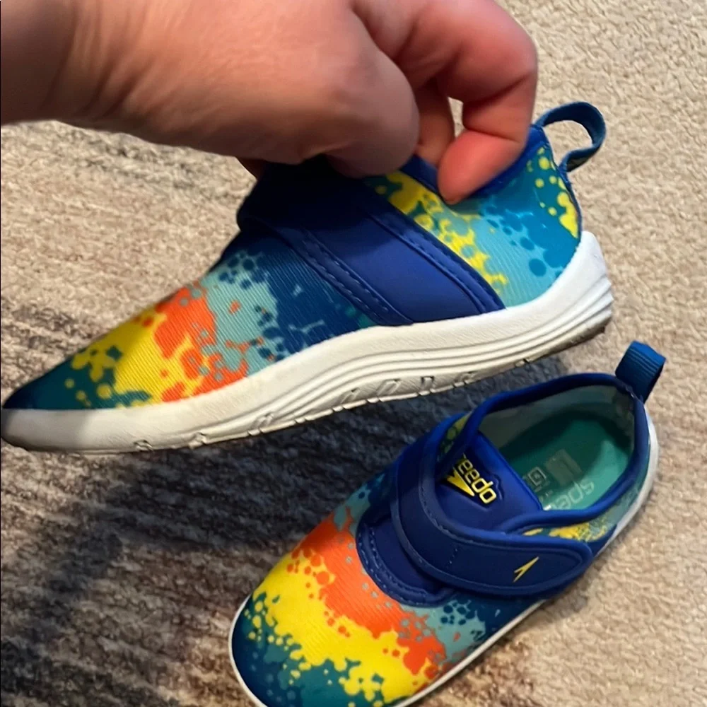 Speedo Kids Water Shoes - Blue and Yellow